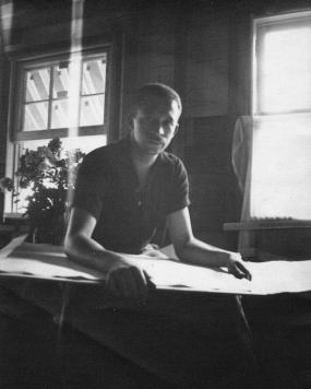 Charles Alston in his studio, c.1937